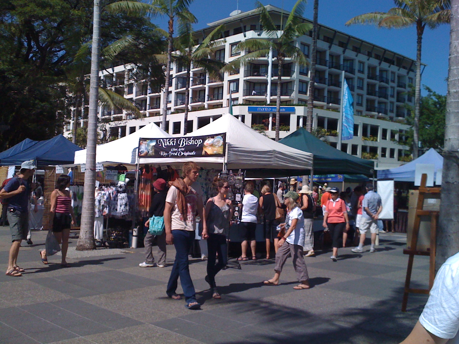 Saturday markets, on the Esplanade in the centre of Cairns.