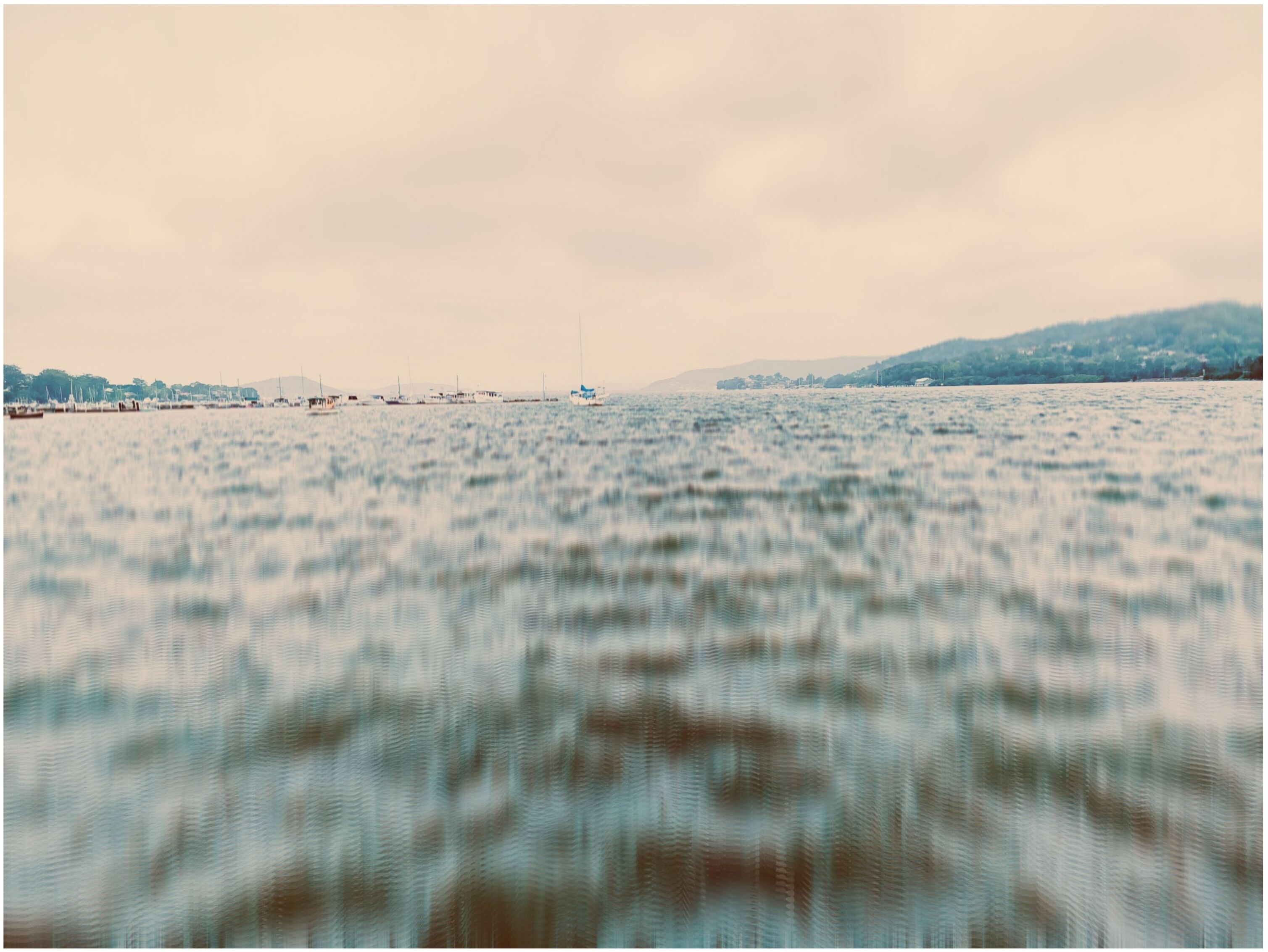 Choppy water on the Gosford foreshore