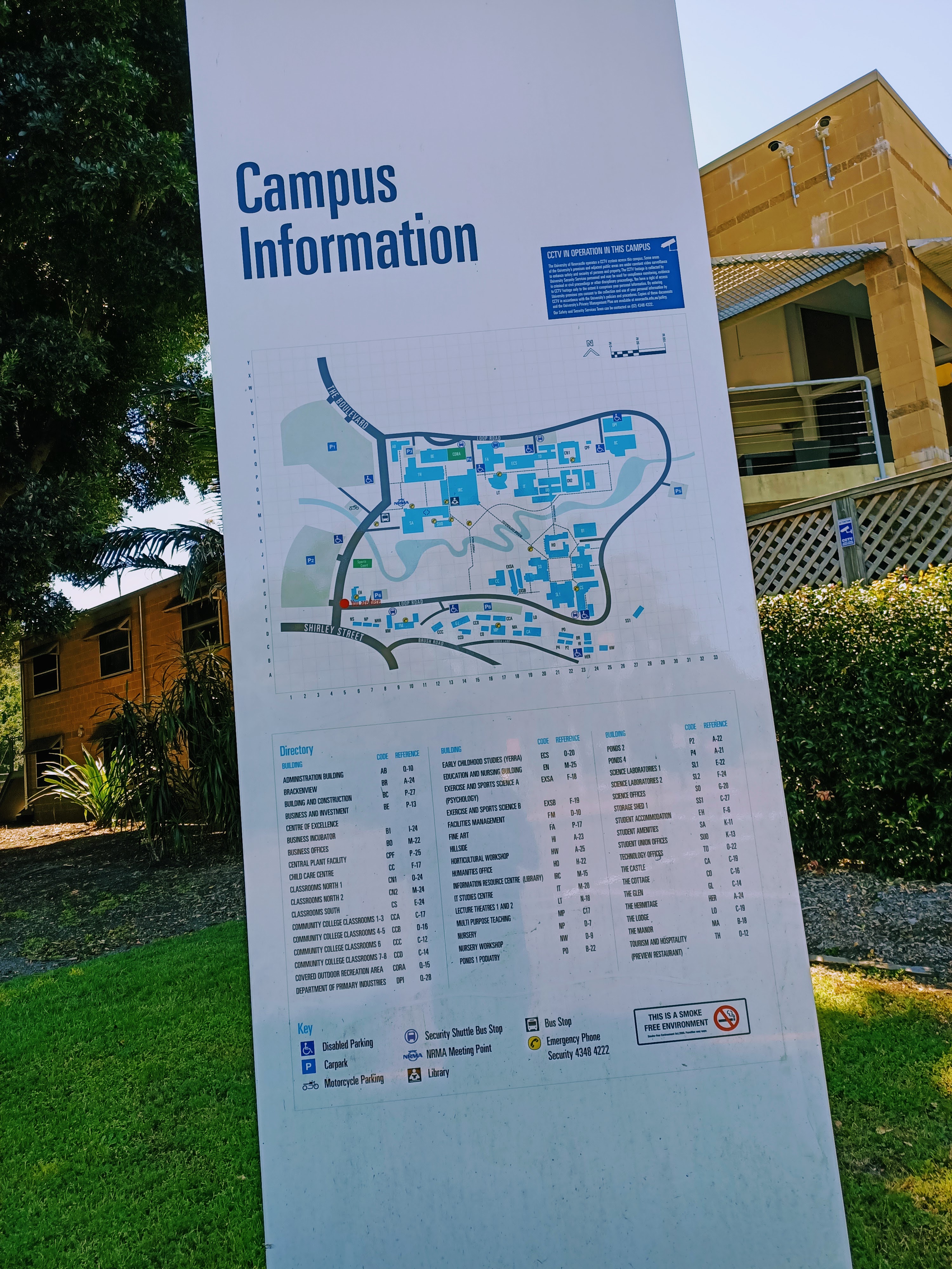 Newcastle University campus at Ourimbah, on the NSW Central Coast.