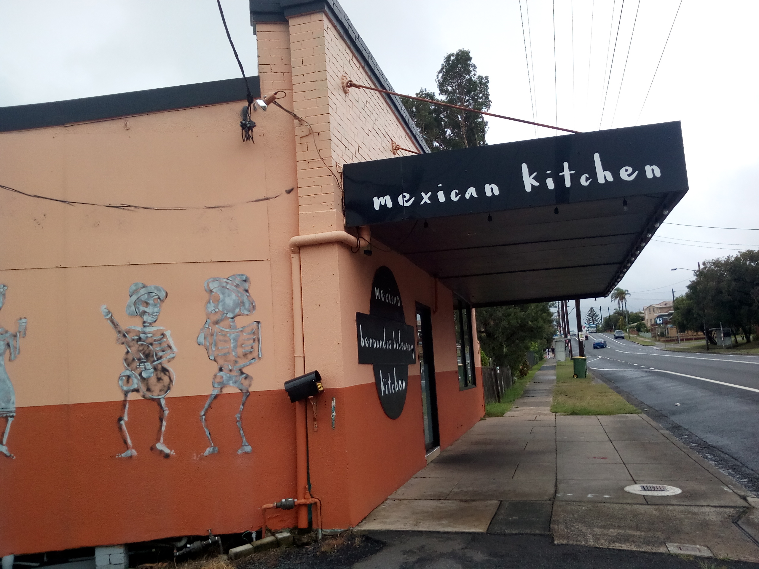 Mexican food, at Hernando's Hideaway, on the road to Long Jetty