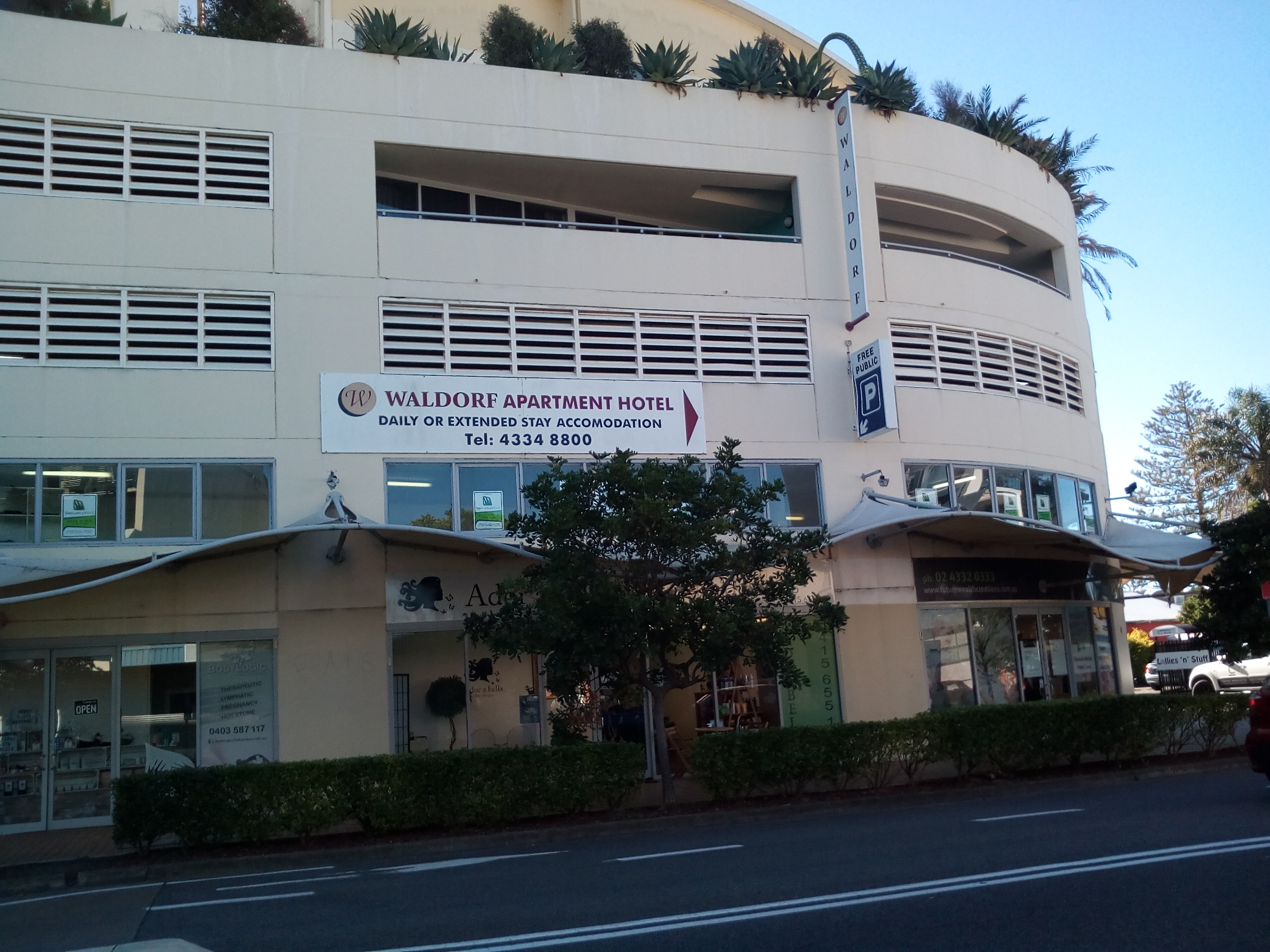 Waldorf Apartments, in the heart of The Entrance.