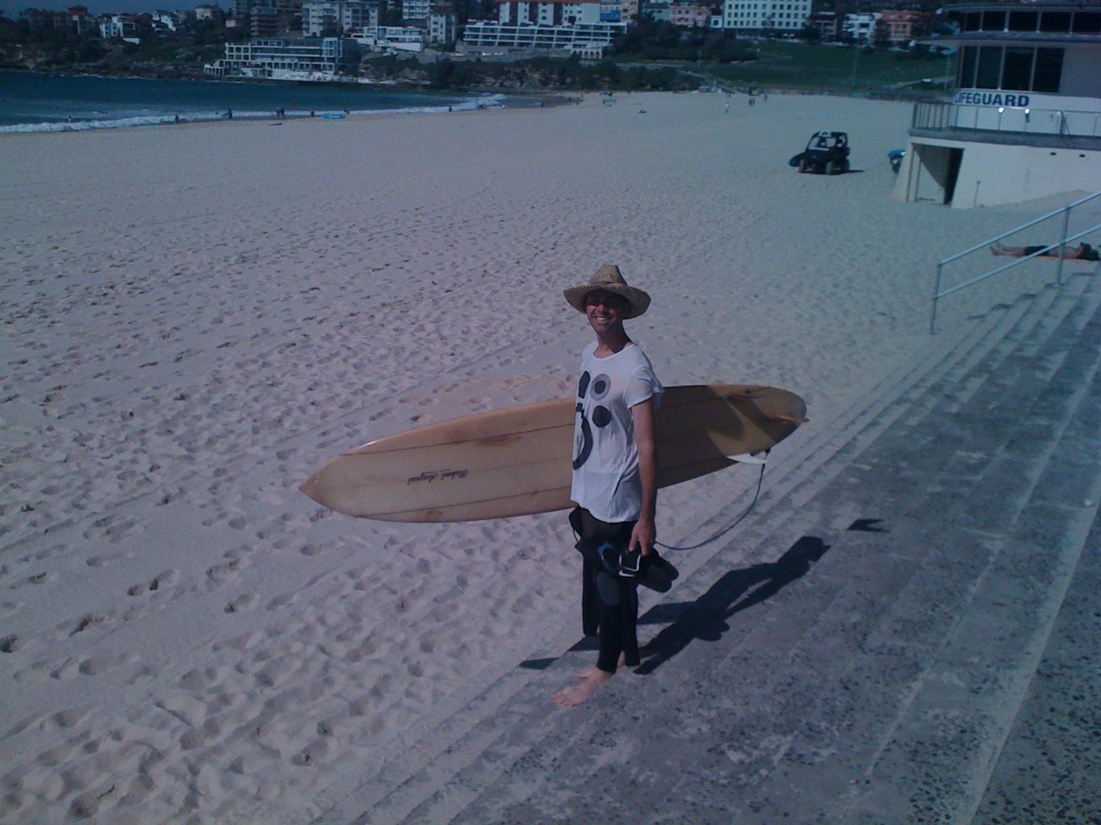 Garnet Mae, on his home turf, at Bondi Beach.