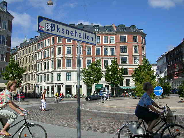 Bicycles and shit on the streets of Copenhagen Denmark