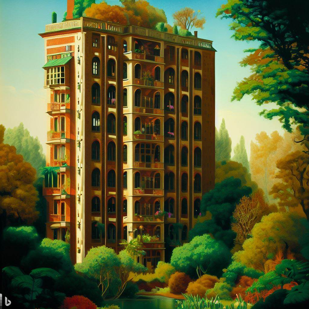 Caddoway Towers, blooming out of a Jungle of the soul