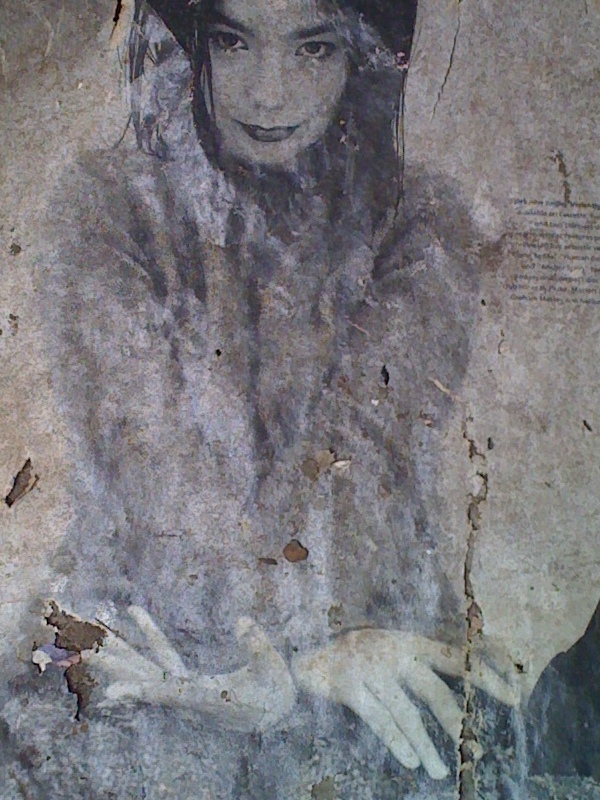 Icelandic pop star and artist Bjork, with her distinctly long fingers.