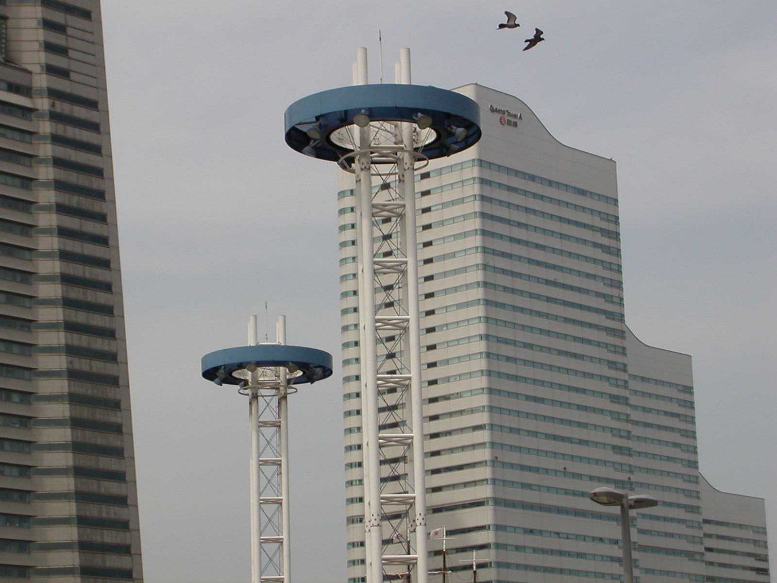 Stately towers at Yokohama Bay