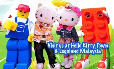 Image courtesy of Legoland and Hello Kitty World, in Malaysia.