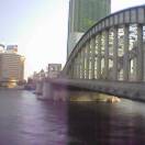 One of the many bridges of the Sumida River, Tokyo, which winds its way from such historic centres as Asauksa, towards the polluted brine of the Tokyo Bay -- despite teh cynicism, I love it!