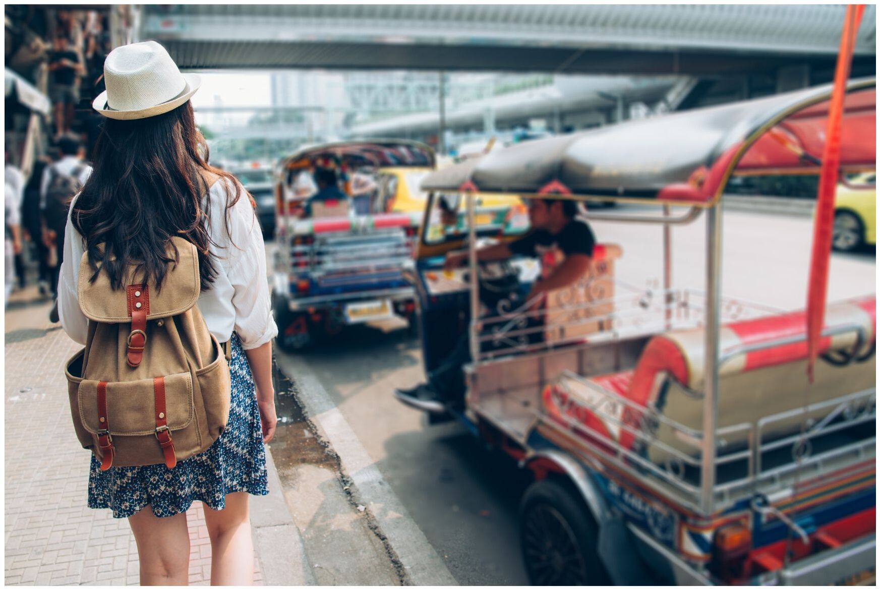 Chasing skirt, in Bangkok.