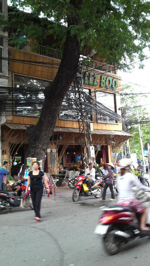 The newly relocated and reopened Allez Boo bar in central backpacker Saigon