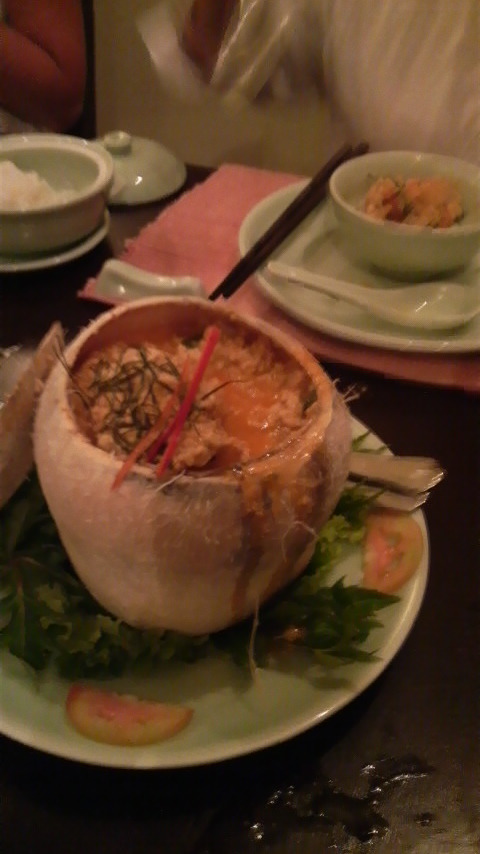 Coconut seafood curry at Sawasdee in District 1, Ho Chi Minh City