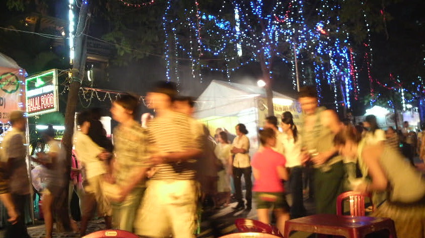 Halal food in the park, Ho Chi Minh City, Vietnam, 2010