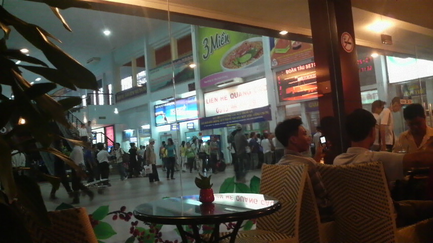 Trung Nguyen Cafe inside the Sai Gon Ga (Saigon Railway Station)